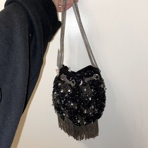 Zara starry beaded handbag
